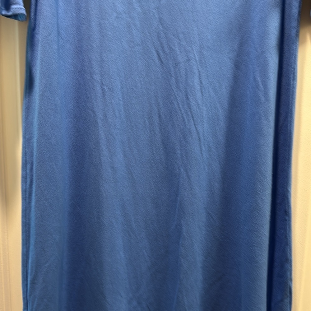 Blue Ruffle Sleeve Dress - Picture 4 of 4